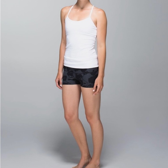 Rare! Lululemon Boogie Shorts Full-On Luxtreme Flat Inky Floral Sz 2 2014 Y2K - Picture 4 of 11